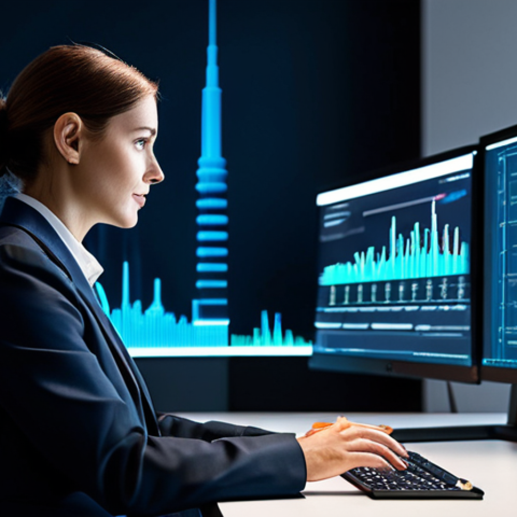 **Prompt for Artificial Intelligence Focus:**
    A professional business executive, fully clothed in a modest, modern business suit, is seated at a sleek, minimalist desk in a high-tech office. They are engaged in data analysis, interacting with elegant holographic projections displaying complex graphs and digital insights, conveying a sense of strategic foresight and intelligent decision-making. The environment features subtle glowing light accents and a clean, organized aesthetic, emphasizing efficiency and innovation. safe for work, appropriate content, fully clothed, professional, perfect anatomy, correct proportions, natural pose, well-formed hands, proper finger count, natural body proportions, professional photography, high quality, realistic.