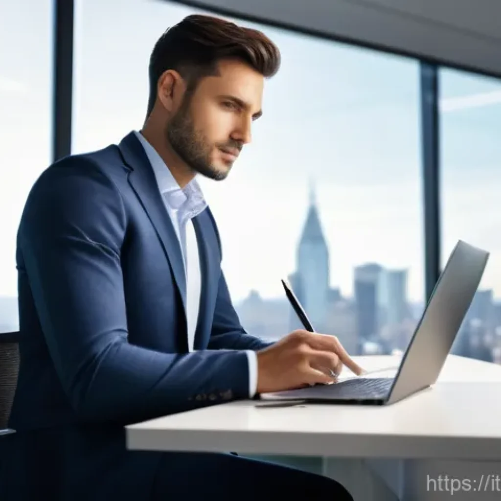 기업경영지도사 필기시험 실전 전략 - **Prompt 1: Aspiring Consultant in a Modern Office**
    A highly detailed, professional image of a ...