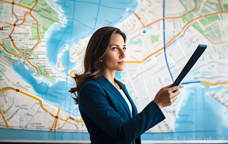 기업경영지도사로서 경영 전략 수립 - A determined and visionary business leader, a woman in her late 30s, dressed in elegant, professiona...