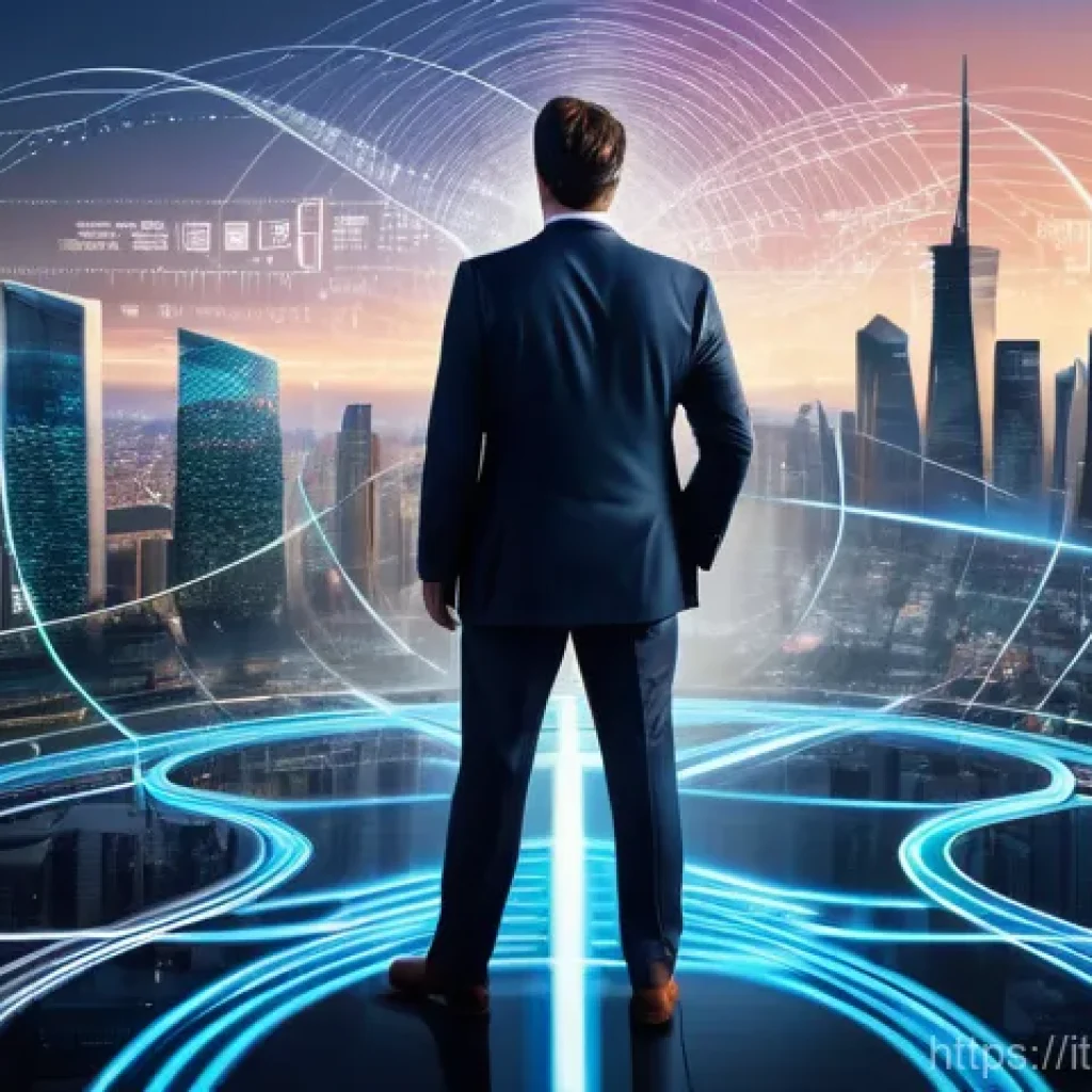 기업경영지도사와 비즈니스 모델 혁신 - A wise and experienced business consultant, dressed in a sharp, modern business suit, stands confide...