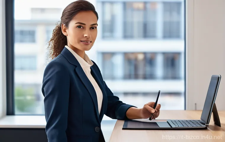 기업경영지도사 자격증 관련 최신 뉴스 - Image Prompt 1: The Modern Consultant and AI as an Ally**