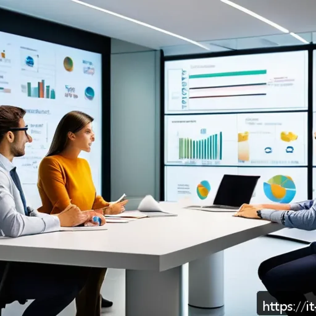 기업경영지도사와 리스크 관리 사례 - A modern Italian corporate office environment featuring a diverse team of professionals engaged in a...