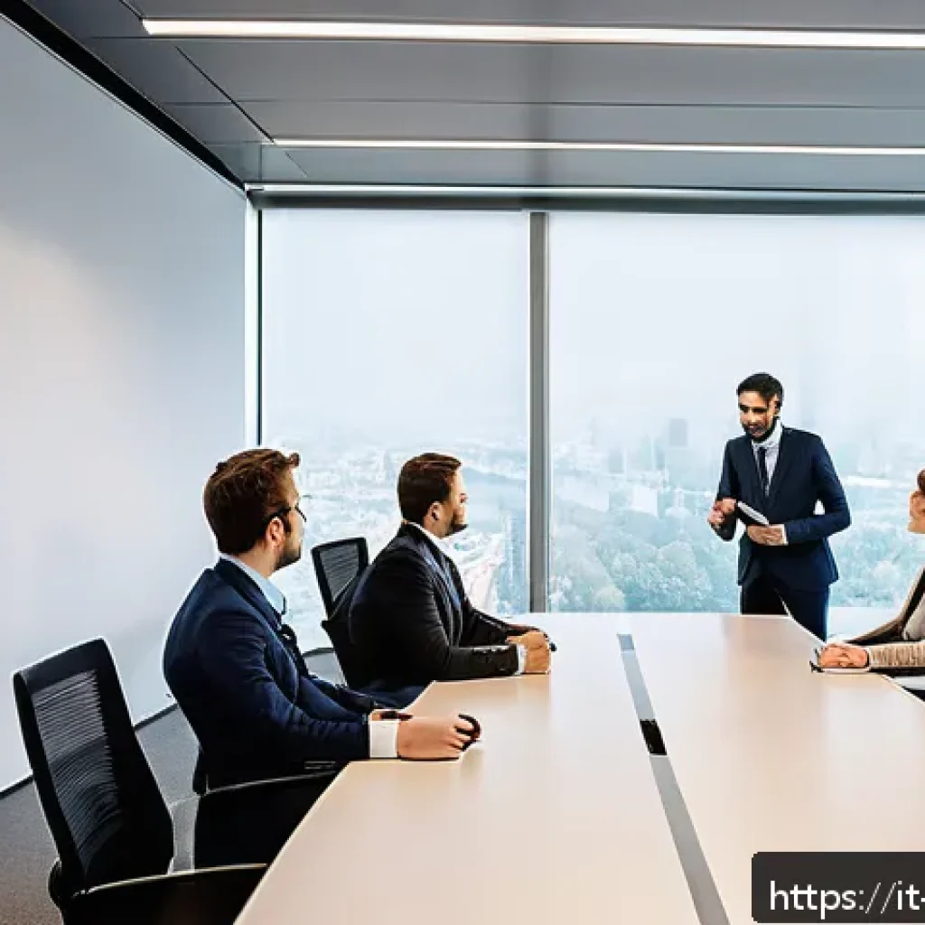 기업경영지도사 실기시험 채점 기준 - A modern office conference room in Milan, Italy, during a corporate business consulting exam simulat...